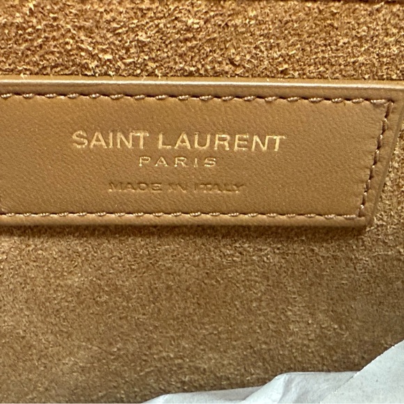 NWT SAINT LAURENT SUEDE BAG SATCHEL - Picture 12 of 14